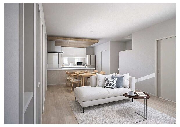 【タマタウン田倉1号地　内観パース】※家具はCGによるイメージです。