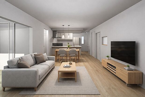 【タマタウン平井V5号地 内観パース】※家具はCGによるイメージです。