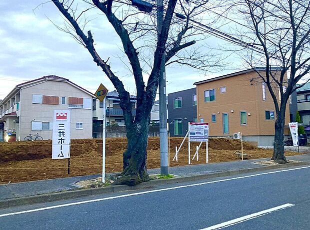 南道路に面しており、日当たりと桜並木の眺望が良好です。