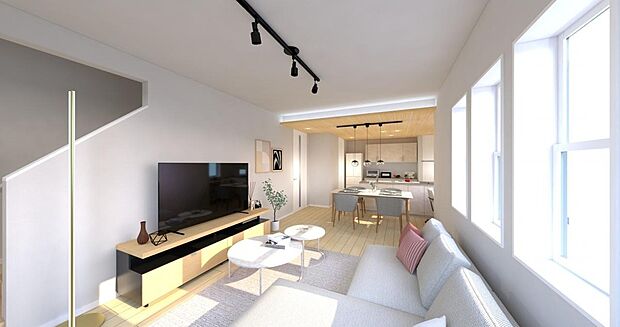 家族を明るく照らす、採光に優れたリビング
開放感あふれる空間で、家族の時間をゆったり過ごせます。