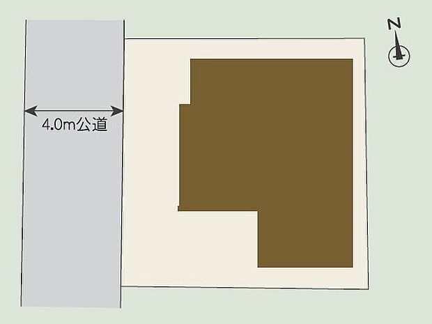 【区画図】カースペース2台駐車可能（普通車+小型車）