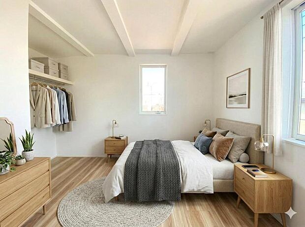 ◆3階6.6帖洋室◆※こちらの写真は現況の室内写真にCGを使用して家具等を合成加工したものであり、実際の室内状況とは異なります。なお当物件は家具付き物件ではありません。