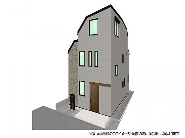2号棟外観完成イメージ◆2024年4月に開校した施設一体型の小中一貫校「北区立都の北学園」徒歩9分！9年間を見据えた充実の教育環境が、安心の徒歩圏内に立地！