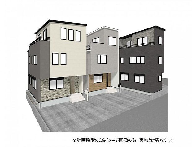 ◆全棟ゆとりのあるカースペースでマイカー複数所有のご家庭、また来客時にも重宝します！(1)(2)号棟普通車2台。(3)号棟普通車１台・軽自動車１台。(4)号棟普通車１台・小型車1台。