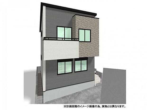 【外観イメージパース】快適な暮らしを支える充実の設備!食洗機や浴室乾燥機に加え、防犯・防災に安心の1階一部シャッター、断熱性に優れたLow-Eガラスや網戸も標準装備しています。