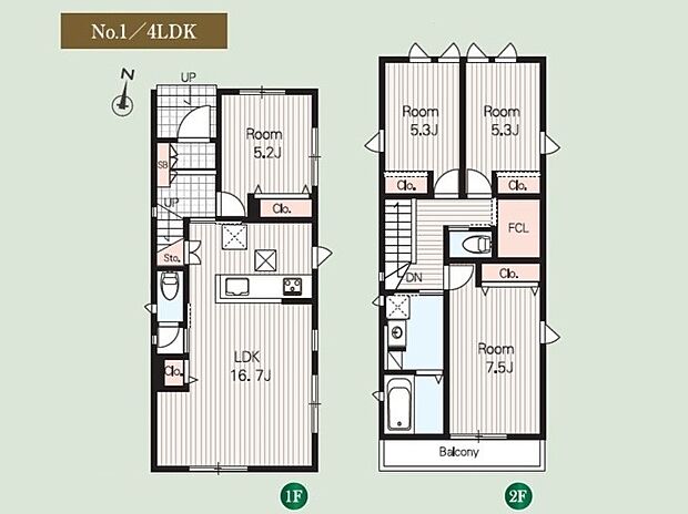 (1号棟)、価格3680万円、4LDK、土地面積114.44m2、建物面積94.81m2