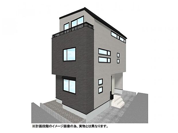 【【外観イメージパース】】東浦和駅まで自転車で8分、雨の日はバス12分と状況に応じた通勤が可能。浦和駅行きのバスも利用でき、都心へのアクセスもスムーズな、賢く暮らせる立地です。