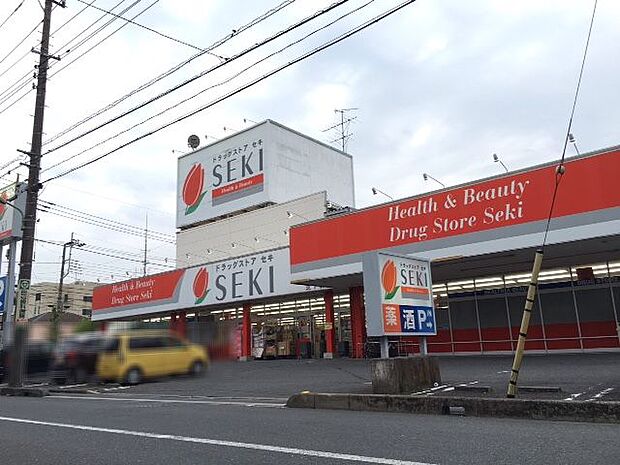 ドラッグストアセキ芝下店(約550m)