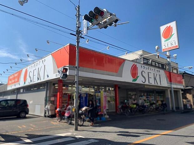 ドラッグストアセキ鳩ヶ谷店（約500m）