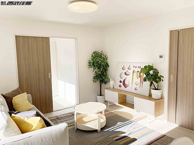 【リビング】インテリアの映える広々リビングは明るく快適に過ごせます。同仕様写真