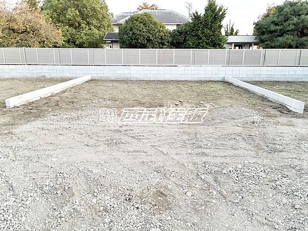 【現地外観写真】【販売現地】2号棟　まもなく建築工事が始まります！2025年11月7日撮影