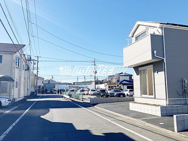 【前面道路含む現地写真】【販売現地】車通りの少ない穏やかな住環境です。2026年1月23日撮影