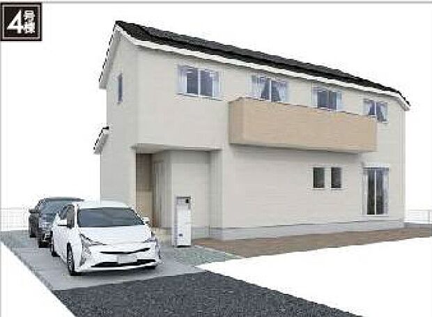 【外観】4号棟　完成イメージパース