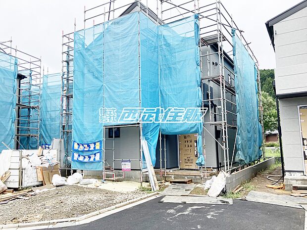 【現地外観写真】【販売現地】2号棟 建設工事中です。2026年8月13日撮影
