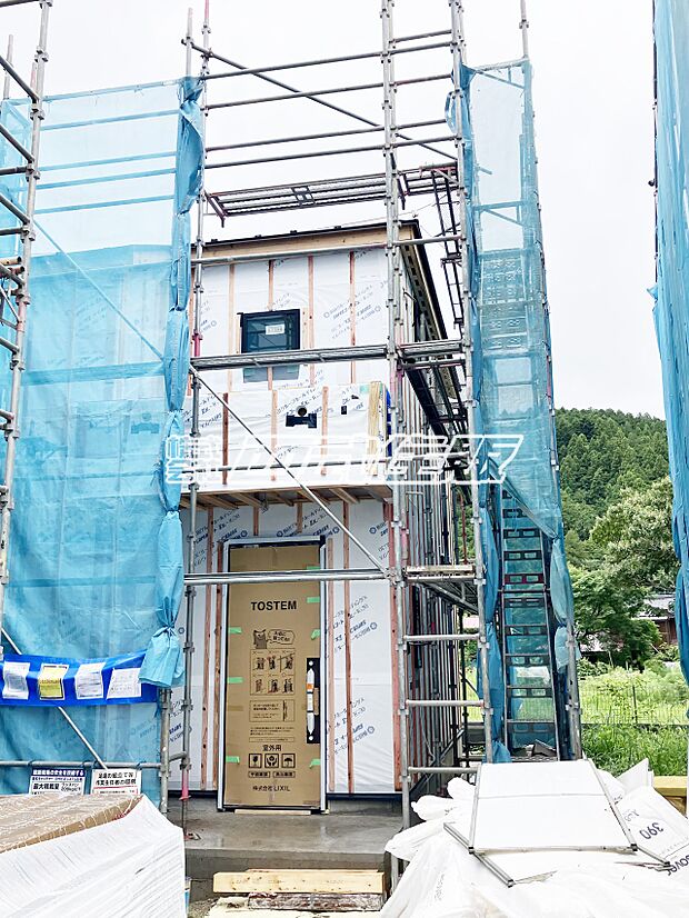 【現地外観写真】【販売現地】3号棟 建設工事中です。2026年8月13日撮影