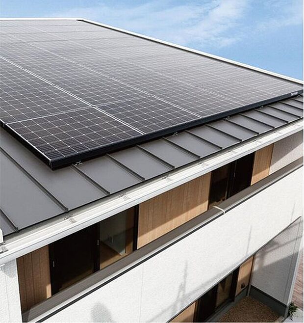 【太陽光発電システム】明るい昼間に発電し、余った電力は電力会社に売却。夜間は電力を買うなど、太陽の恵みである電力の売買を自動で行うシステムです。家計と地球環境にも、かしこいソーラーライフが実現できます。