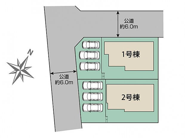 名古屋市緑区藤塚1丁目2棟　区画図