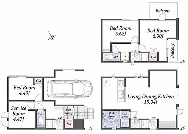 JR「大口」駅まで960m