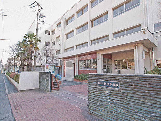 横浜市立新田中学校（約972m）