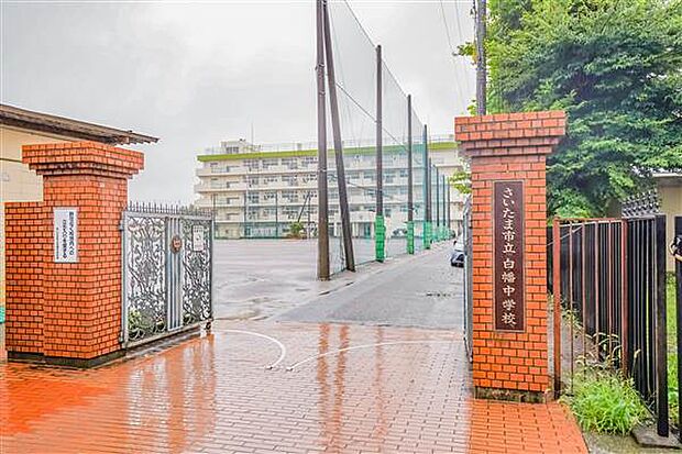 さいたま市立白幡中学校（約833m）