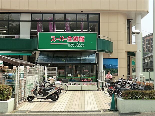 スーパー生鮮館TAIGA岡津店（約428m）