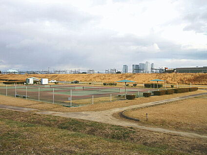 枇杷島橋緑地 1168m