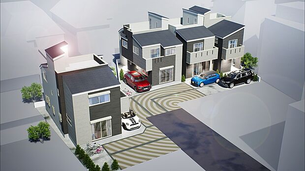 【完成イメージパース】「どんな設備が付くの？」「建具はどんな色？」、そんな疑問は、建物プレゼンテーションやモデルハウスで確認してみませんか？事前にご予約いただきますと、スムーズにご案内ができます。