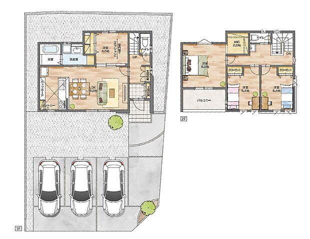 乾太くん付き♪1階に便利な居室を設けた住まい。