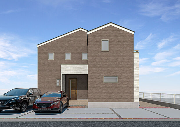 【【No.3】完成予想外観】通り抜け可能！2.0帖のパントリーでお買い物もらくちん♪