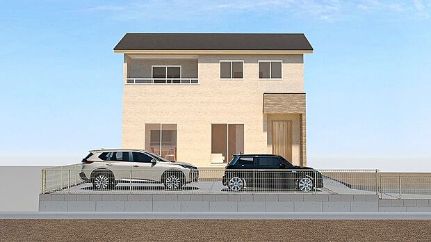 【No.2　完成予想外観】完成予想外観(※画像はイメージです。実際のものとは多少異なる場合がございます。)