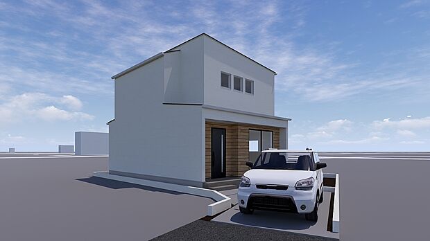 【2号棟　】明るく、すっきり。シンプルで世代を超えて好かれる外観。