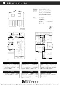 玄関→洗面→ランドリールーム→リビングへと回遊動線の家
◆土間収納
◆ウォークインクローゼット
◆駐車場1台 