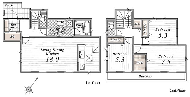 【NO.4区画参考プラン】建物面積92.73m2、建物価格1,960万円（税込）