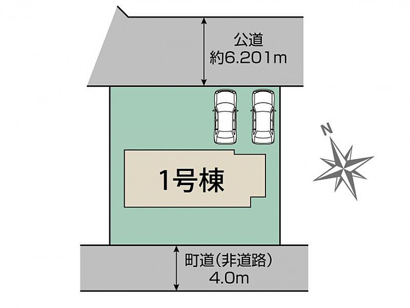 猪名川町伏見台2丁目3期1棟 区画図