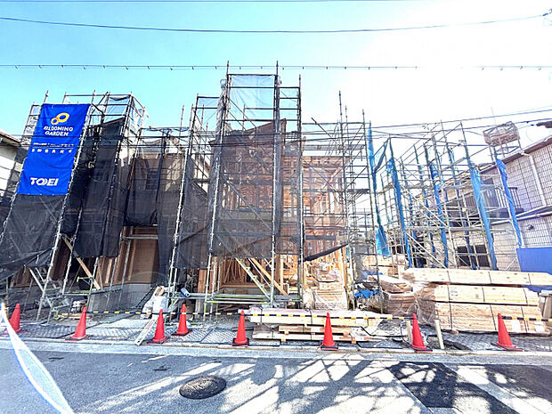 上棟写真　JR神戸線『甲子園口』駅徒歩約19分、阪急神戸線『武庫之荘』駅まで徒歩約24分！