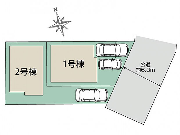 西宮市上田東町2棟 区画図