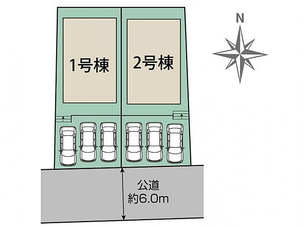 瀬戸市ひまわり台1丁目2棟 区画図