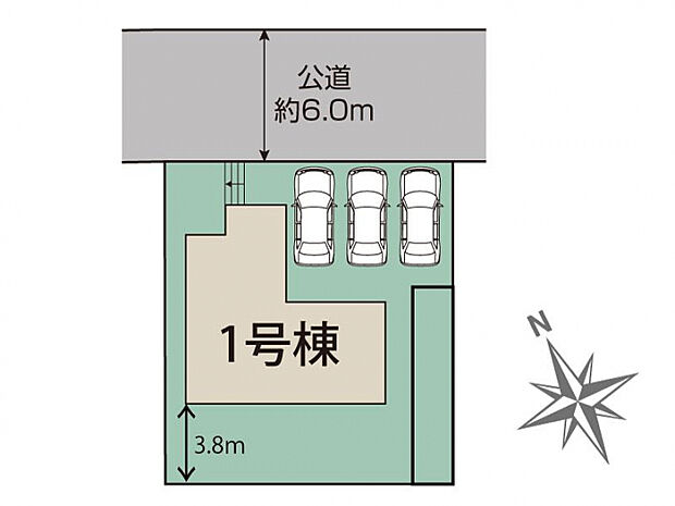 春日井市神屋町8期1棟 区画図