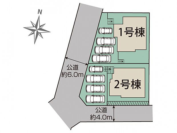 日進市梅森町新田3期2棟 区画図