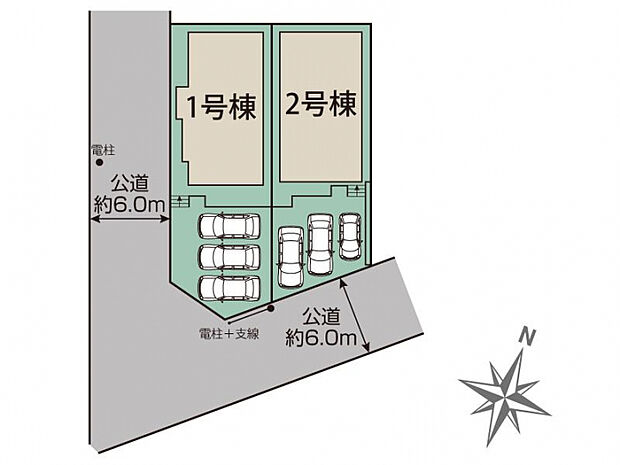 小牧市大字本庄字郷浦2棟 区画図