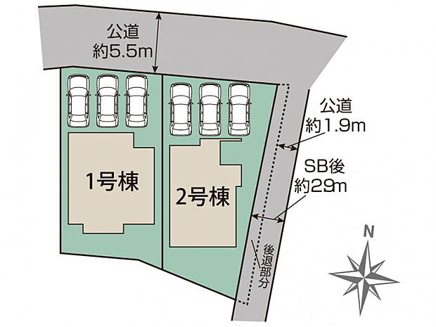 一宮市今伊勢町馬寄東更屋敷2棟 区画図