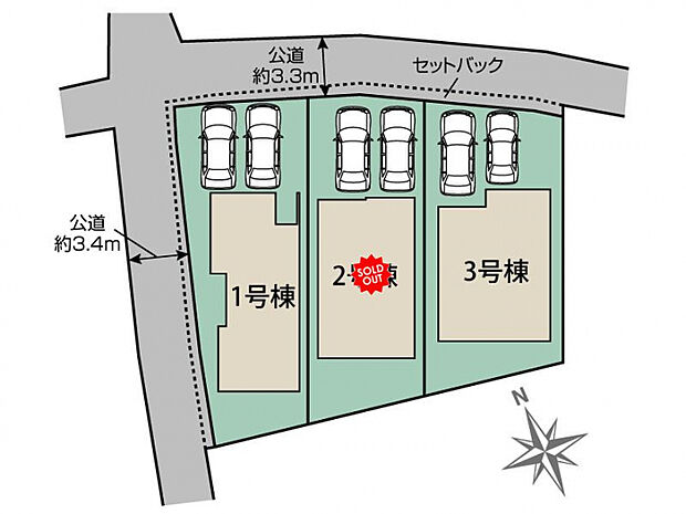 千葉市中央区千葉寺町3棟 区画図