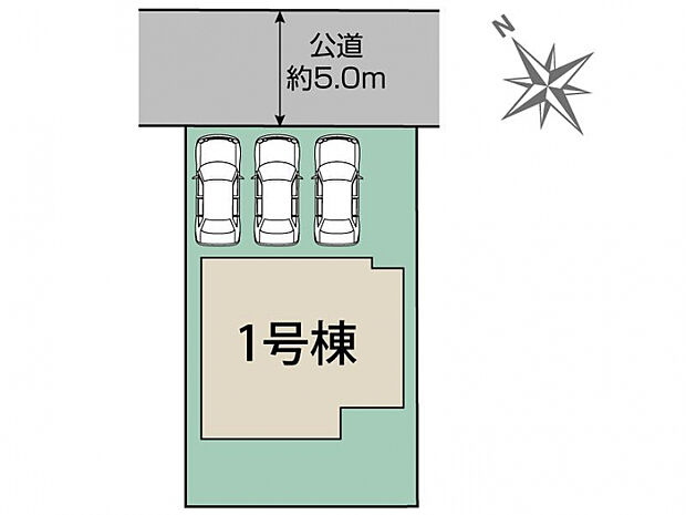 四街道市旭ケ丘5丁目1棟 区画図