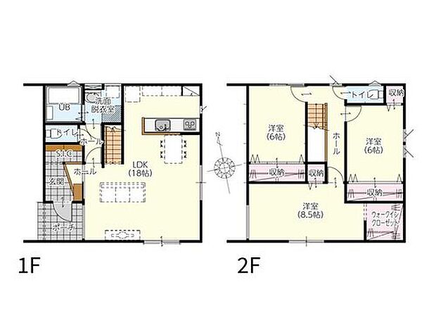 (1号棟)、価格3398万円、4LDK、土地面積160.37m2、建物面積102.67m2