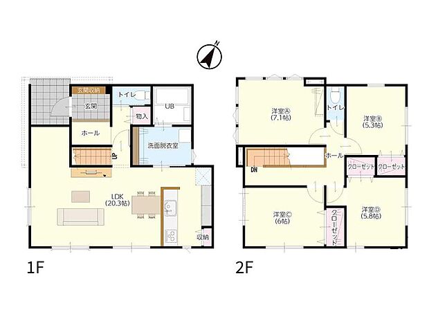 (3号棟)、価格2729万円、4LDK、土地面積175.39m2、建物面積108.28m2

