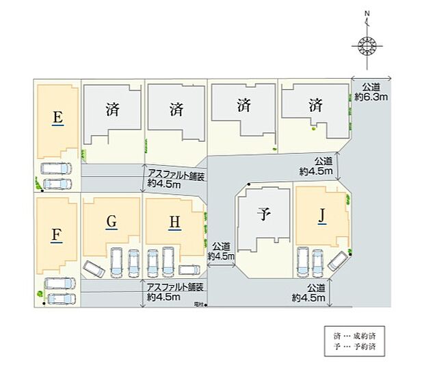 【全体区画図】
完成物件ご見学可能です。周辺は買い物施設や病院などが揃う充実の住環境!モデル家具を設置した棟もご見学可能ですので、是非実際の広さをご体感下さい。お問合せお待ちしております。