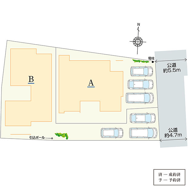 ハイブリッドな「準平屋」住宅全2棟のご案内です！南向きでたっぷりの日差しが差し込む明るい住まい♪毎日の暮らしを快適にサポートする動線を確保しています。