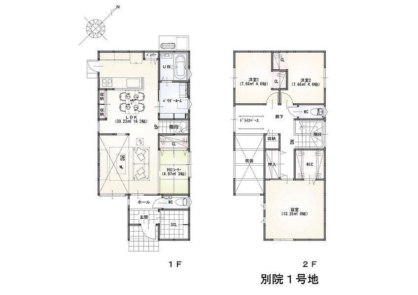 1号地
間取り図