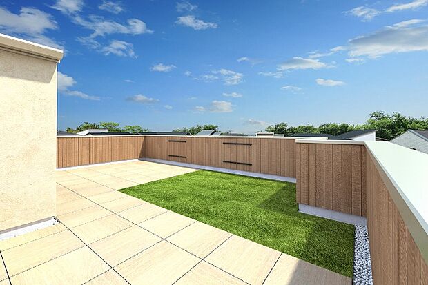 【屋上庭園プラン-Basic-】
自分好みにカスタマイズ出来る一番シンプルなプラン