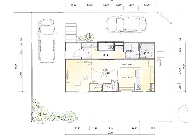 【3LDK+和室+WIC】1階